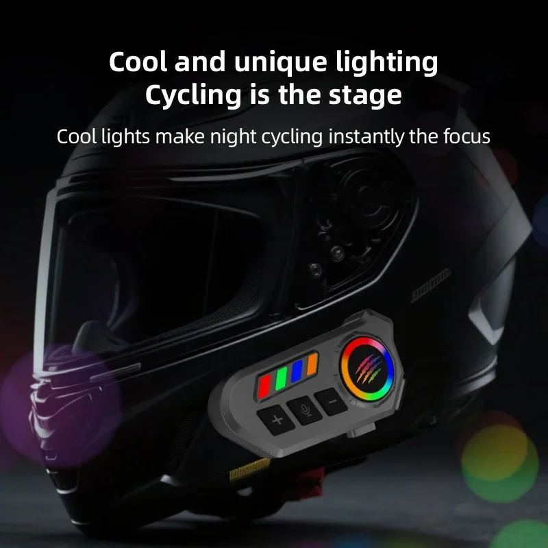 Wireless Bluetooth 5.4 Helmet Headset Hands-Free Call Motorcycle Earphone Waterproof MP3 Music Player Speaker Kit for Moto thumbnail 2