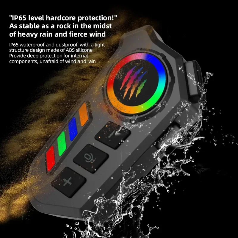 Wireless Bluetooth 5.4 Helmet Headset Hands-Free Call Motorcycle Earphone Waterproof MP3 Music Player Speaker Kit for Moto thumbnail 4
