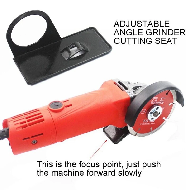 Hand Angle Grinder Base Balance Bracket Adjustable Thickened Steel Holder Cutting Machine Base Diy Woodworking Tools Protection thumbnail 3