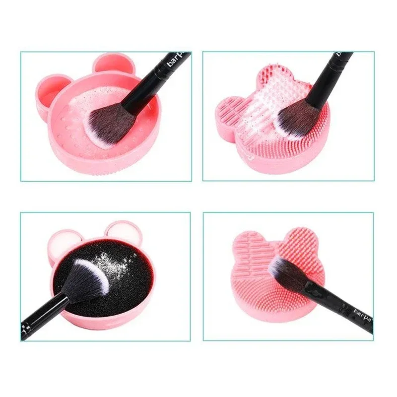 Makeup Brush Cleaner Multifunction Beauty Powder Remover Makeup Brush Dry And Wet Cleaning Silicone Sponge Tool thumbnail 2