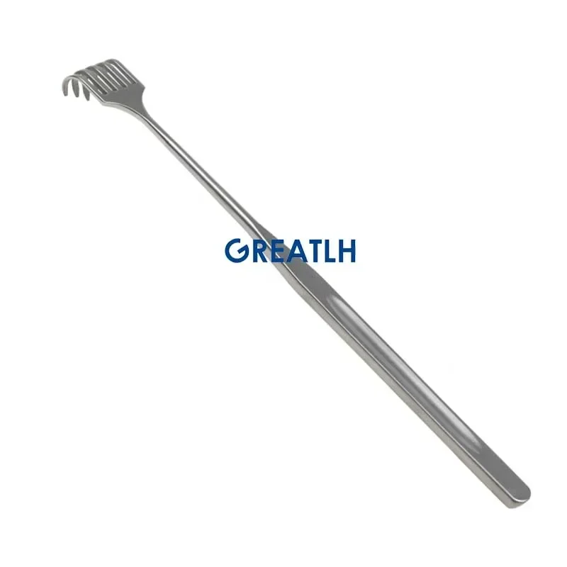 GREATLH Medical Retractor Five Claws Pull Hook Pulling Hook Stainless Steel Plastic Instrument Autoclavable thumbnail 6