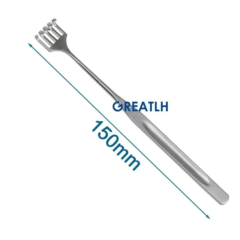 GREATLH Medical Retractor Five Claws Pull Hook Pulling Hook Stainless Steel Plastic Instrument Autoclavable thumbnail 5