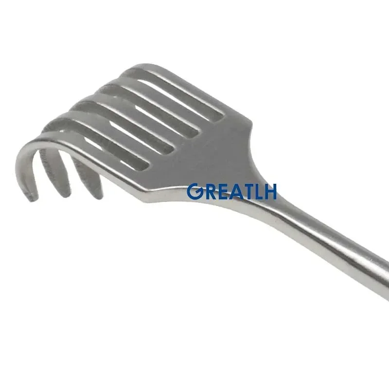 GREATLH Medical Retractor Five Claws Pull Hook Pulling Hook Stainless Steel Plastic Instrument Autoclavable thumbnail 3