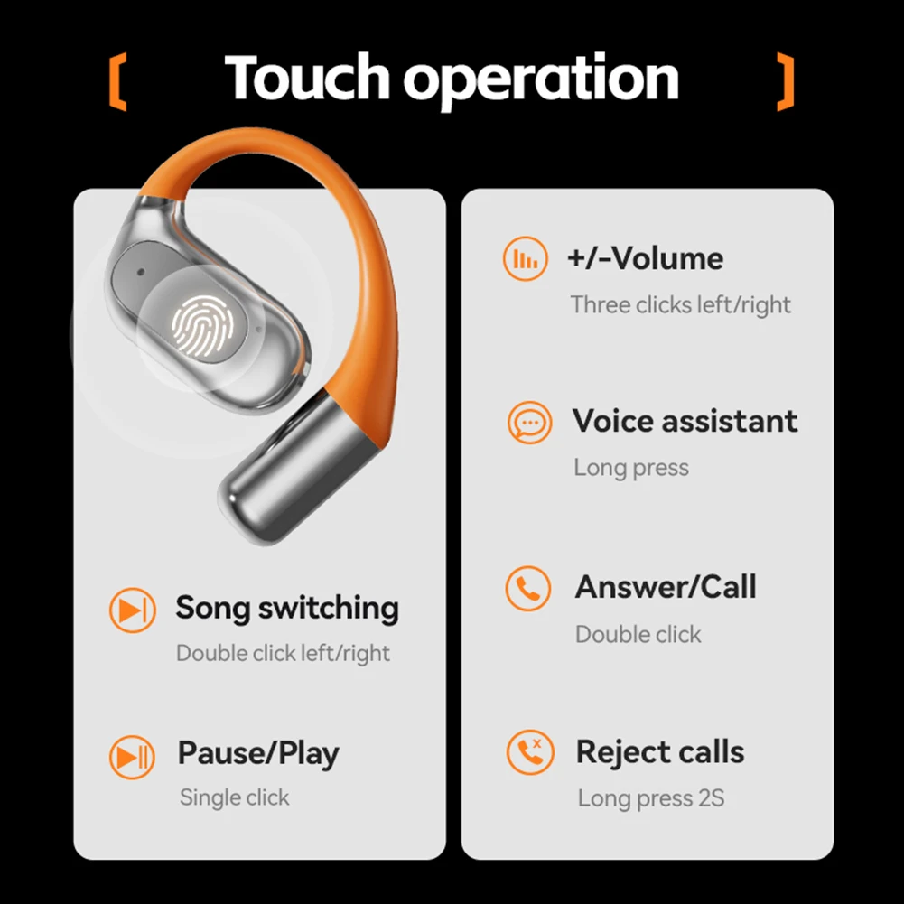 Wireless Bluetooth Translator Headset 144 Languages AI Translator Headphones Real Time Language Translators BT5.4 AI Headphone thumbnail 5