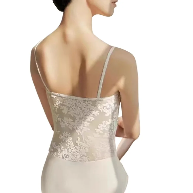Women Dance Ballet Leotards Camisole Gymnastic Leotard Lining Adult Bodysuit Back Ballet Bodysuit Teen Skate Swimsuit thumbnail 2