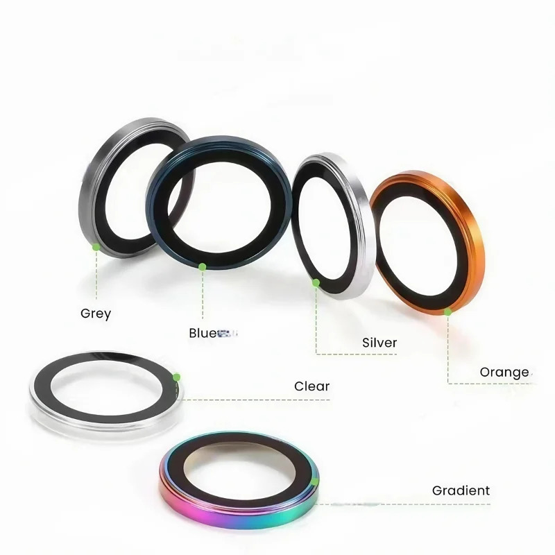 3D Metal Lens Protector Glass For iPhone 17 Pro 17Pro Max 17 Air Alloy Back Camera Ring Cover For iPhone16Pro 16ProMax Lens Case thumbnail 4