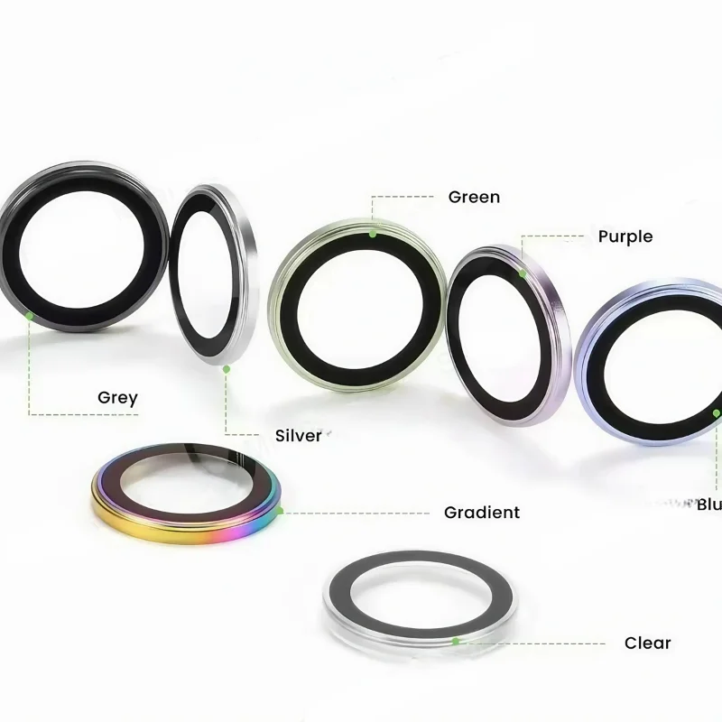 3D Metal Lens Protector Glass For iPhone 17 Pro 17Pro Max 17 Air Alloy Back Camera Ring Cover For iPhone16Pro 16ProMax Lens Case thumbnail 5