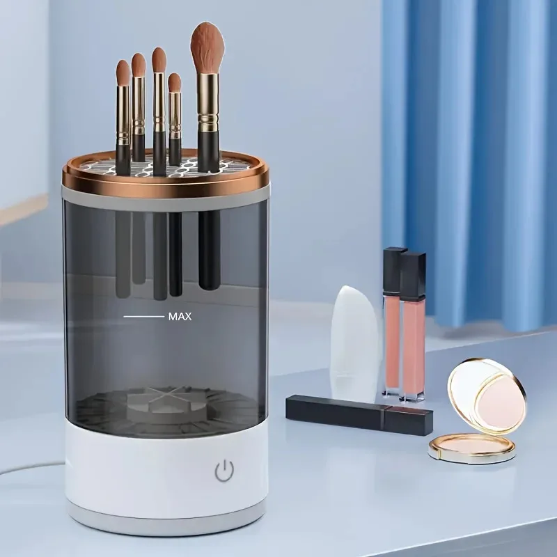 USB Powered Brush Washer & Dryer - Odorless Battery-Free Makeup Cleaner, Plug-and-Play Essential Beauty Accessory thumbnail 4