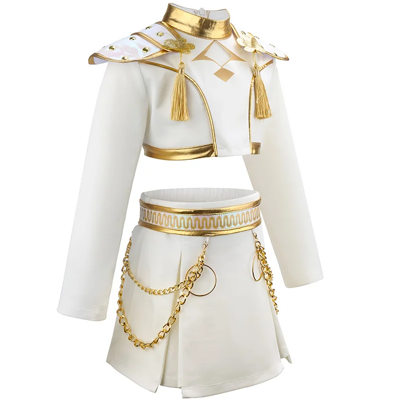 3PS Children's Girls Dance Performance Set Carnival Cosplay Costume Set Halloween Party Set Carnival Costumes 3-10 Years Old thumbnail 4