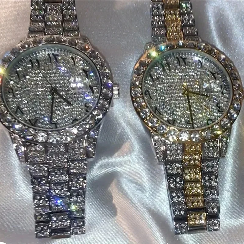 Women Fashion Shining Rhinestone Watch Brand Quartz Bracelet Watches Zircon Crystal Elegant Wristwatch Clock Friend Girls Gifts thumbnail 2