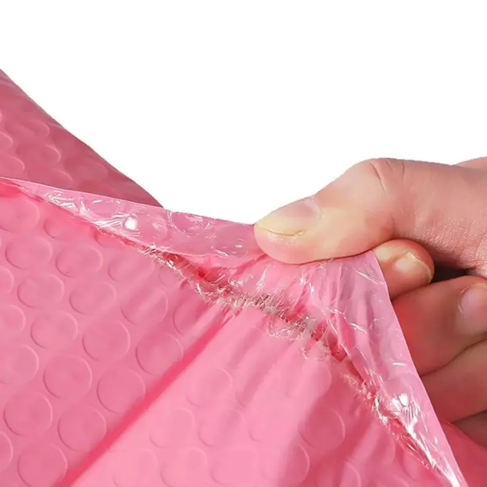 40-10Pack Pink/Black Bubble Envelopes Bags Self Seal Adhesive Padded Bubble Mailers Shockproof Envelopes Mailing Waterproof Bags thumbnail 2