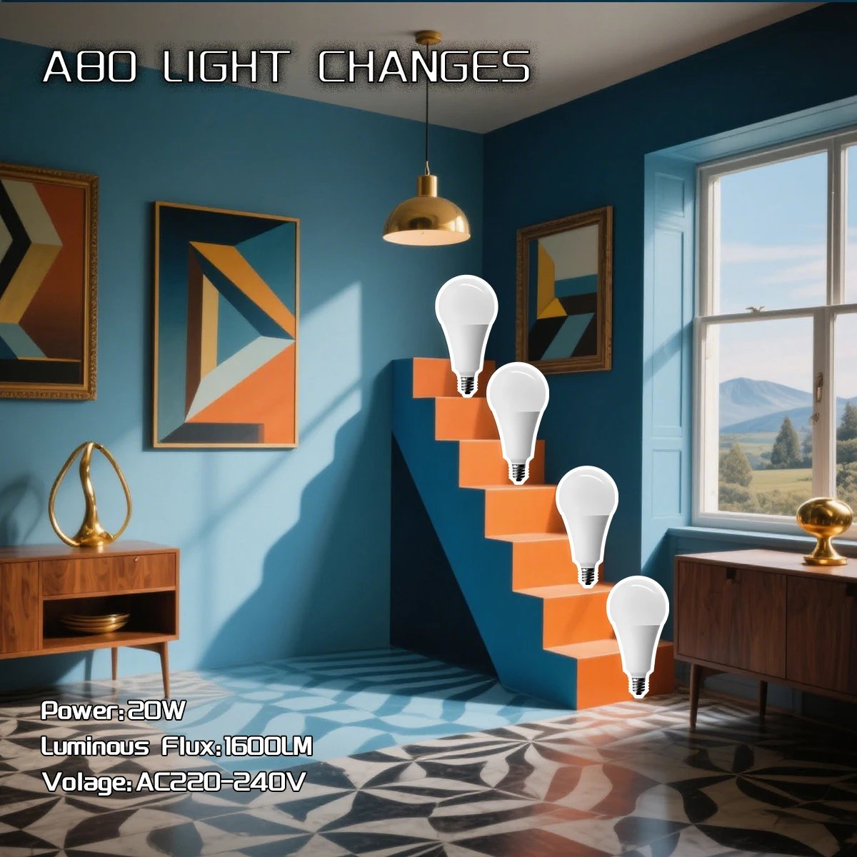1-10PCS 20W Dimmable LED Bulb Hight Bright E27 Lamp 3000K 4000K 6000K CRI80 0%-100% Dimming Lamps for Home Bedroom Foyer Derec