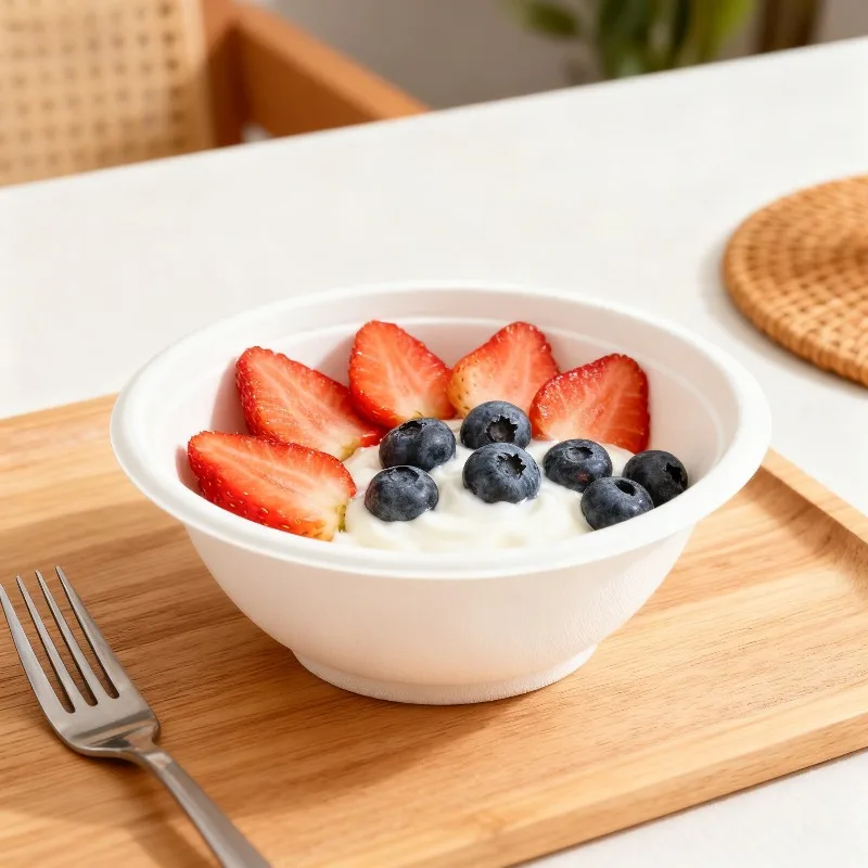 Biodegradable Disposable Paper Bowl Family Gatherings Outdoor Picnics Barbecues Food Containers Fruits Biodegradable Paper Bowls