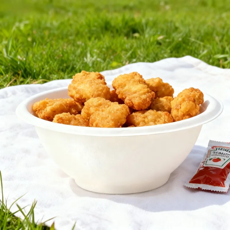 Biodegradable Disposable Paper Bowl Family Gatherings Outdoor Picnics Barbecues Food Containers Fruits Biodegradable Paper Bowls thumbnail 5