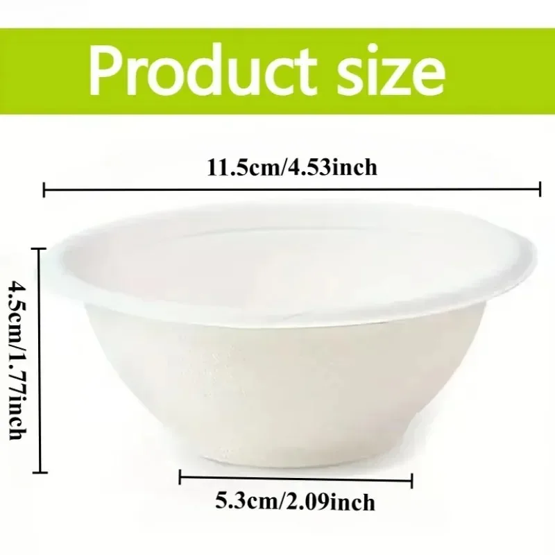 Biodegradable Disposable Paper Bowl Family Gatherings Outdoor Picnics Barbecues Food Containers Fruits Biodegradable Paper Bowls thumbnail 2