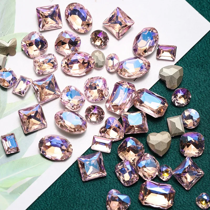 Premium K9 Nail Drill Jewelry Crystal Heart Shaped Glass Accessories Assorted Beauty Nail Drill Bits for Jewelry Decoration thumbnail 3