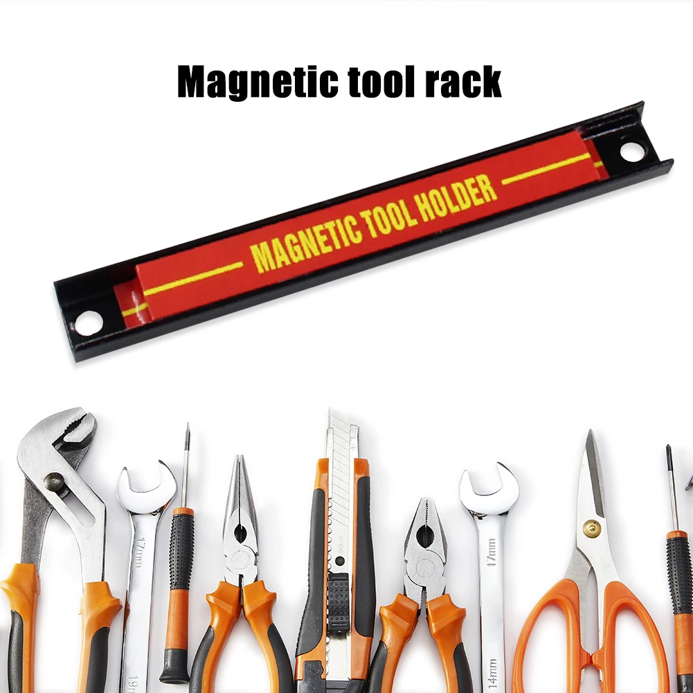 Magnetic Tool Holder Storage Organizer Magnetic Tool Holder Strip Workbench Accessories Easy To Install for Workshop Garage Home thumbnail 3