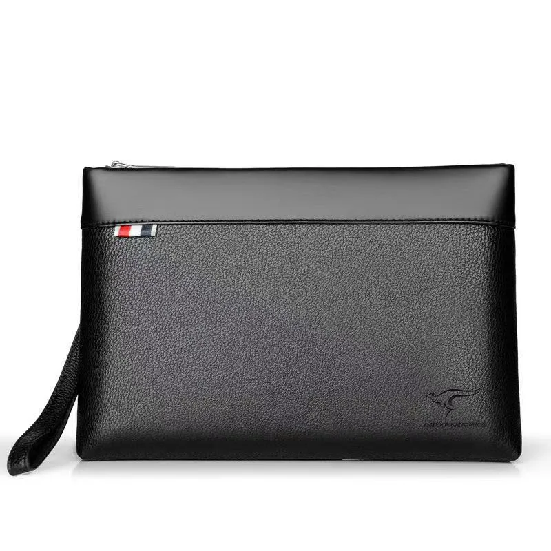 Durable Leather Clutch Bag Luxury Design Large Capacity Card Holder Handbag Multi-card Coin Purse Men Wallet For Men thumbnail 2