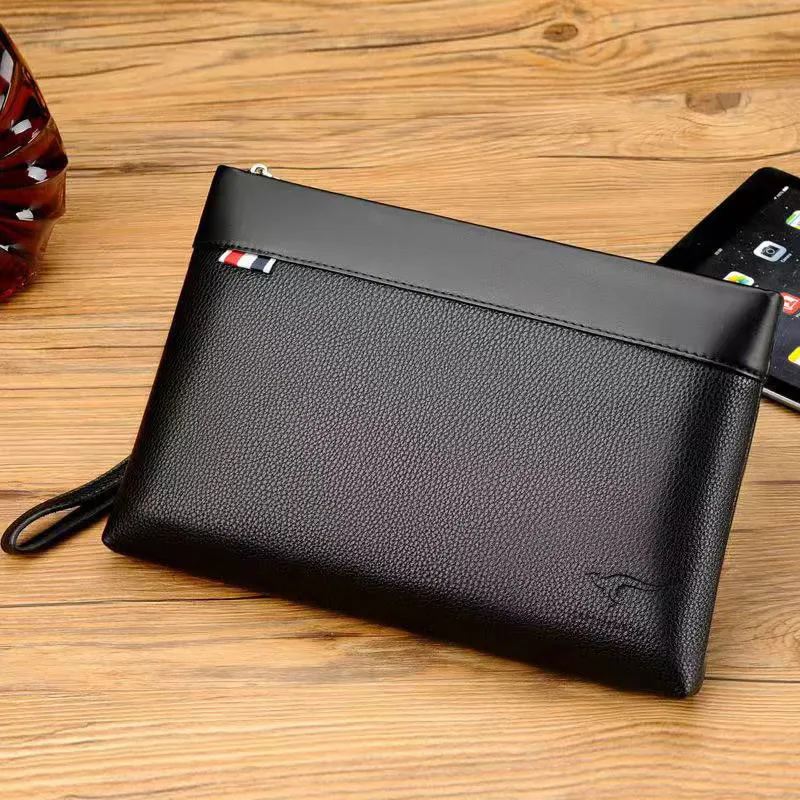 Durable Leather Clutch Bag Luxury Design Large Capacity Card Holder Handbag Multi-card Coin Purse Men Wallet For Men thumbnail 6