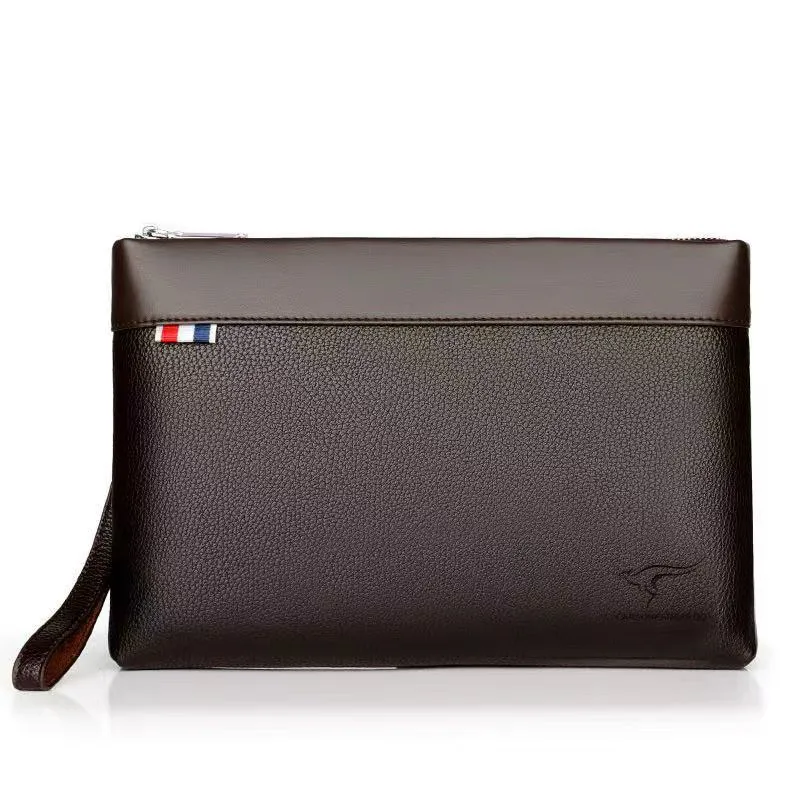 Durable Leather Clutch Bag Luxury Design Large Capacity Card Holder Handbag Multi-card Coin Purse Men Wallet For Men thumbnail 4