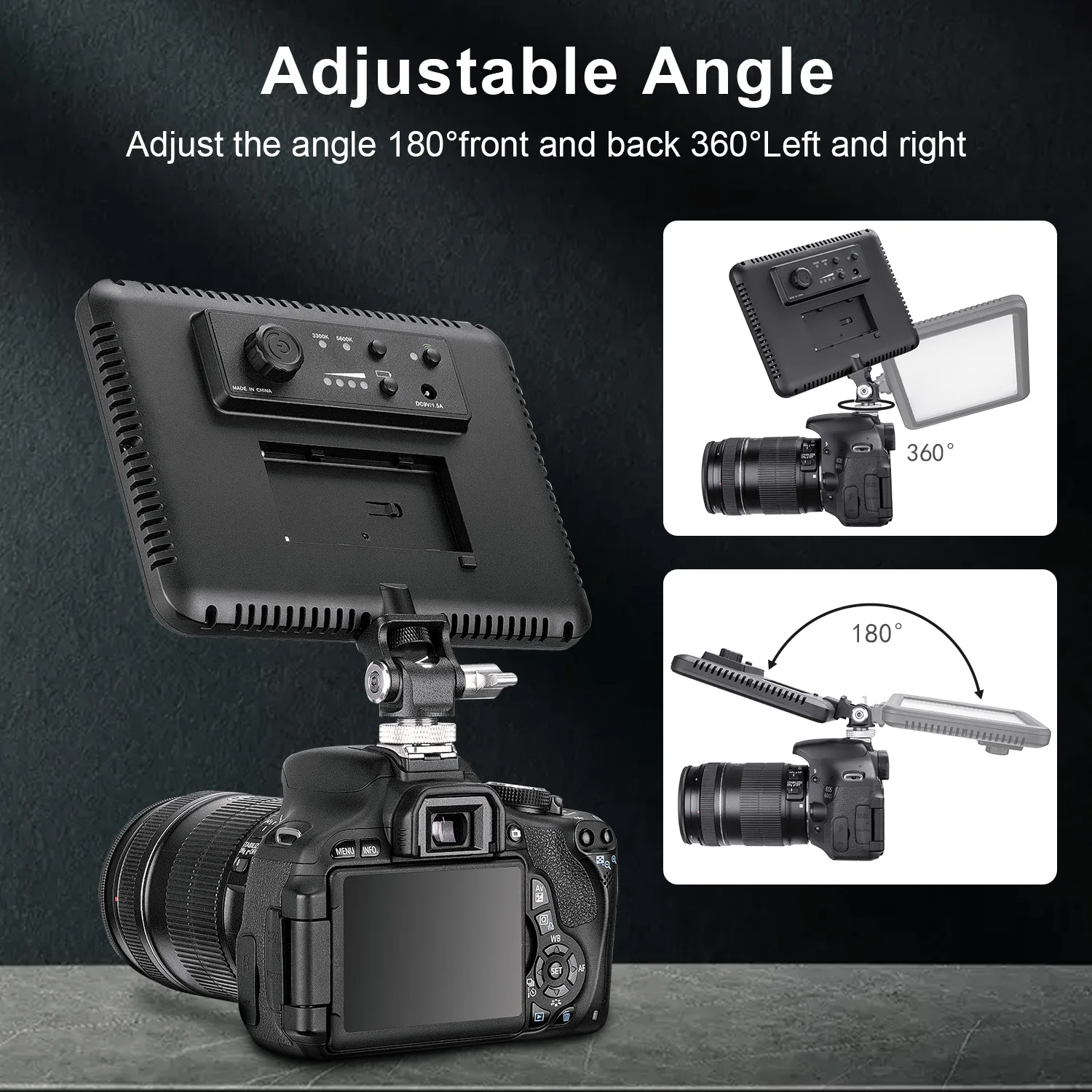 FOMITO Mini Monitor Mount Camera Monitor Holder Cold Shoe Swivel Tilt Adjustable for LED Light Monitor Microphone Camera thumbnail 4