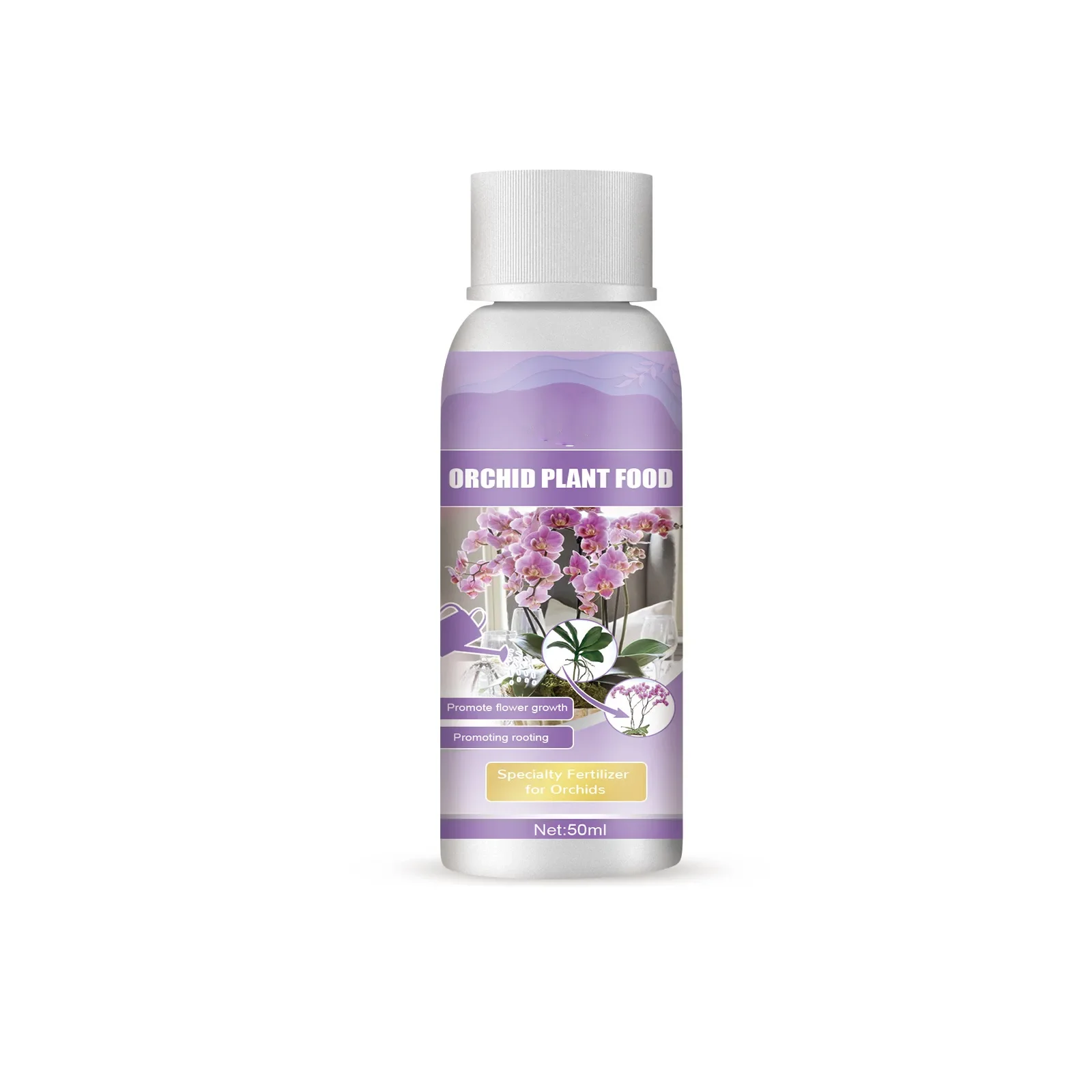 50ml Orchid Special Liquid Flower Fertilizer Hydroponic Garden Plant Nutrition Growth Supplement Compound Nutrients for Flowers thumbnail 6
