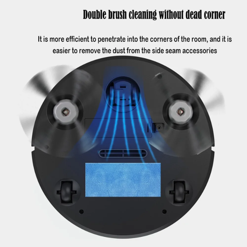 Robotic Vacuum 3-in-1 Cleaner With Integrated Home Sweeping, Mopping Cleaning USB Charging Vacuum Cleaner 1000Pa for Home Floor thumbnail 6