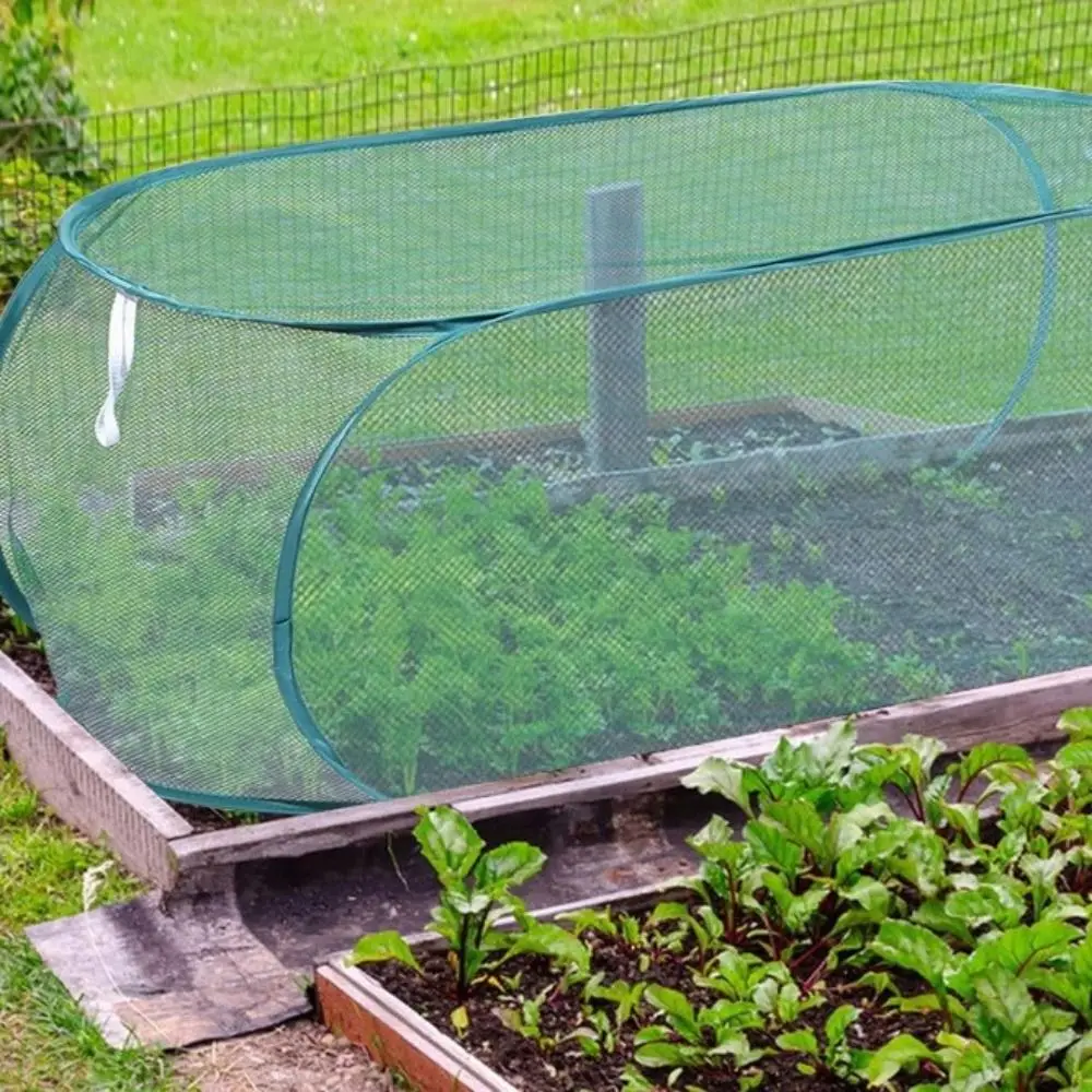 Foldable Plant Protection Netting Bird Control with Ground Stakes Mesh Plant Cage Raised Beds Garden Row Covers thumbnail 4