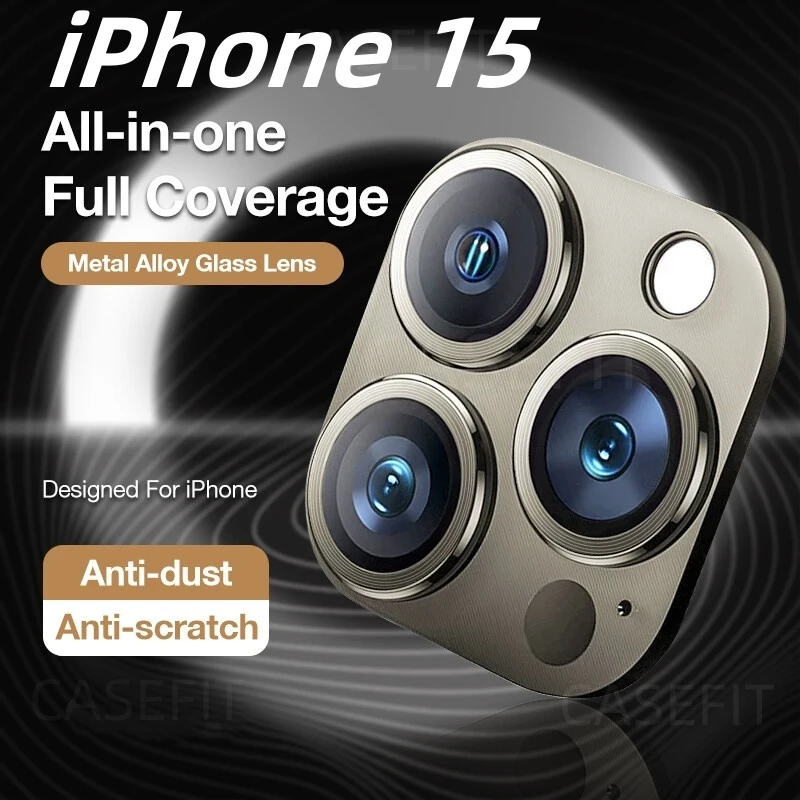 Metal Camera Protector For IPhone 17 16 Pro Max Plus 15 14 13 Pro Max Alloy Case Back Lens Tempered Glass Cover Protective Cap thumbnail 2