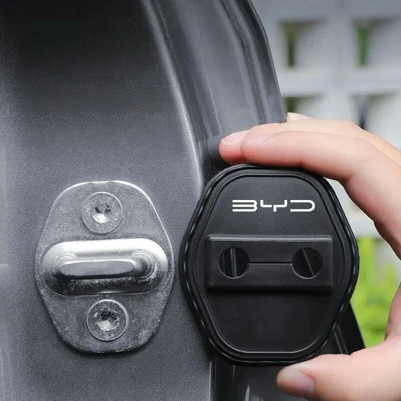 BYD Series Car Door Silicone Protective Cover Door Lock Silent Anti-collision Shock-absorbing Buffer for BYD Atto 3 Seal Dolphin thumbnail 4