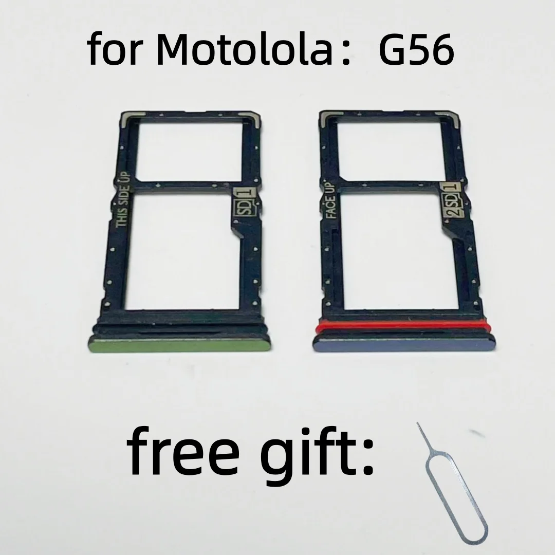SIM Card Adapter Tray chip slot drawer Holder For Motolola Moto G56 XT2529-1 tray slot sim card tray MOTOG56 SD card tray