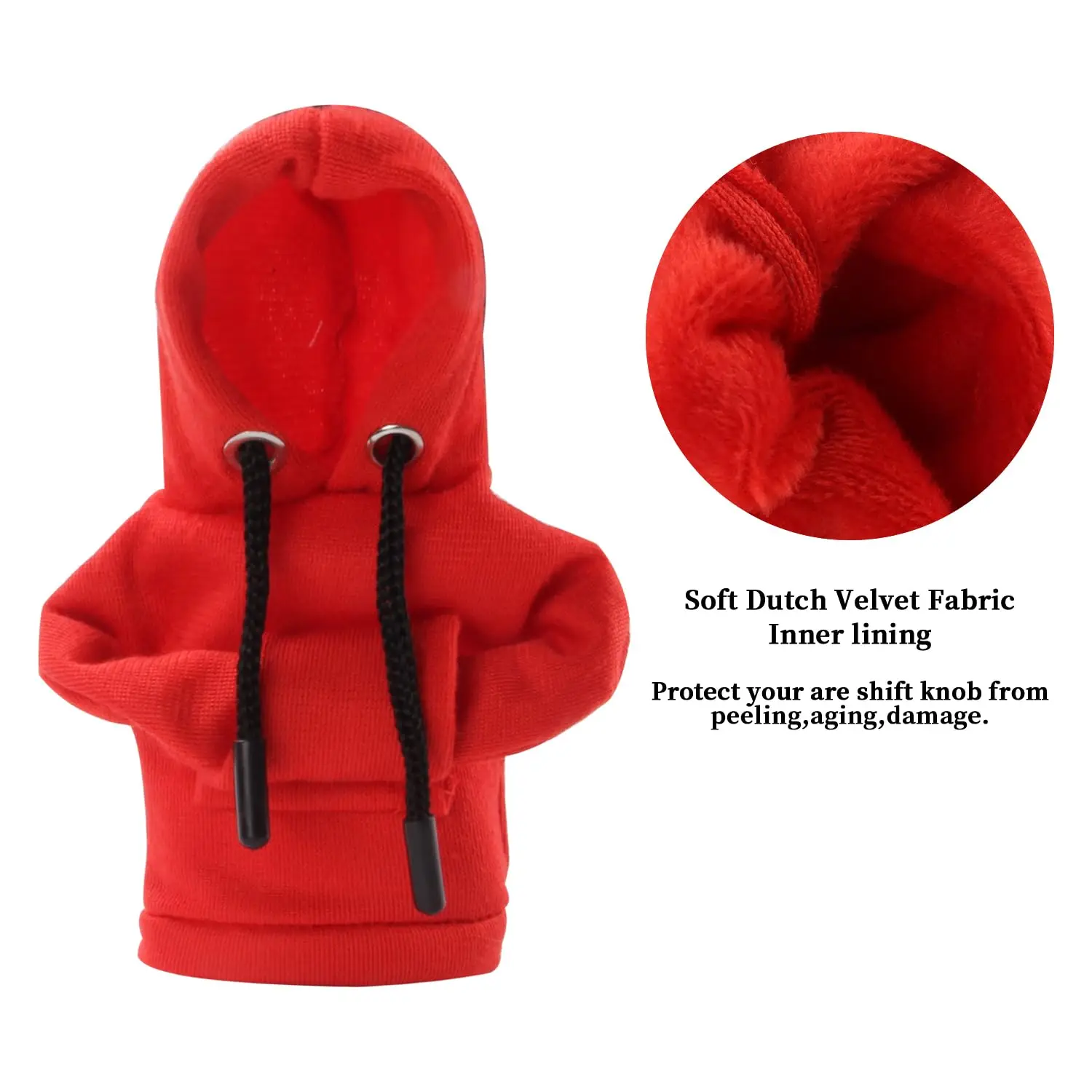 Car Gear Lever Cover Lever Small Hoodie Hoodie Creative Shift Lever Hoodie Gear Lever Handle Cover Lever Clothing Cover Car thumbnail 4
