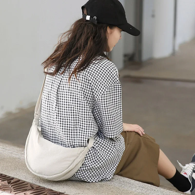 Nylon Hobos Women's Shoulder Dumpling Bag Large Capacity Travel Crossbody Half Moon Bags Outdoor Phone Pouch Handbags Wholesale thumbnail 3