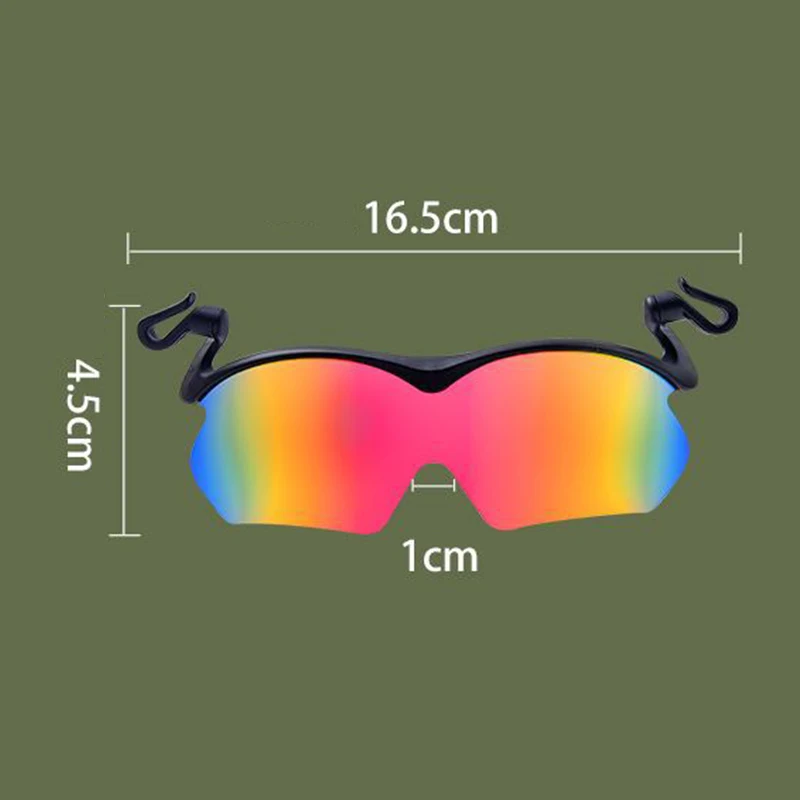 UV-Protectant Polarized Cycling Goggles, 1PC Adjustable Sports Sunglasses with Clip Hat, Flip-Up Cover. thumbnail 6