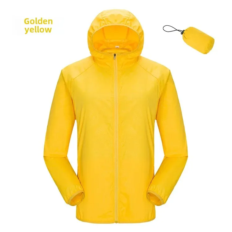 Men's And Women's Outdoor Skin Windbreaker Sun Protection Clothing Printed Logo Thin Outerwear Waterproof Team Building Outfit thumbnail 3