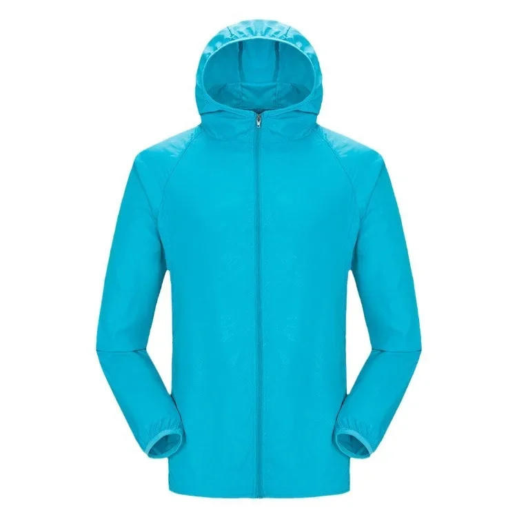 Men's And Women's Outdoor Skin Windbreaker Sun Protection Clothing Printed Logo Thin Outerwear Waterproof Team Building Outfit thumbnail 5