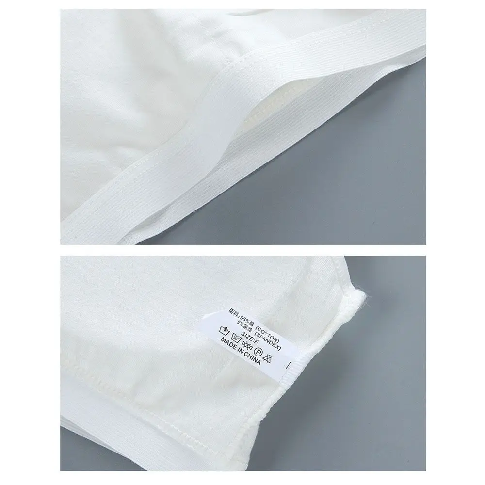 1/3Pcs Casual Cotton Training Bras Elastic Underwear Girl Sports Bra Racerback Vest for Teeange Toddler Girls thumbnail 4