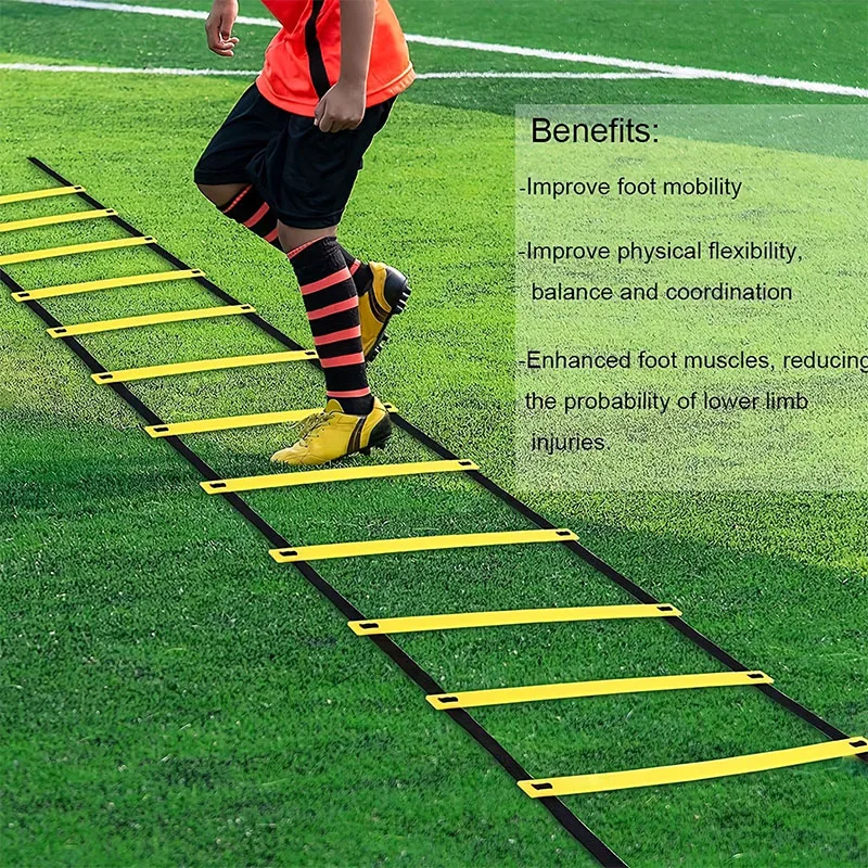 Training Rope Ladder Children's Physical Fitness Training Agility Ladder Speed and Physical Fitness Training Home Jumping Grid thumbnail 3