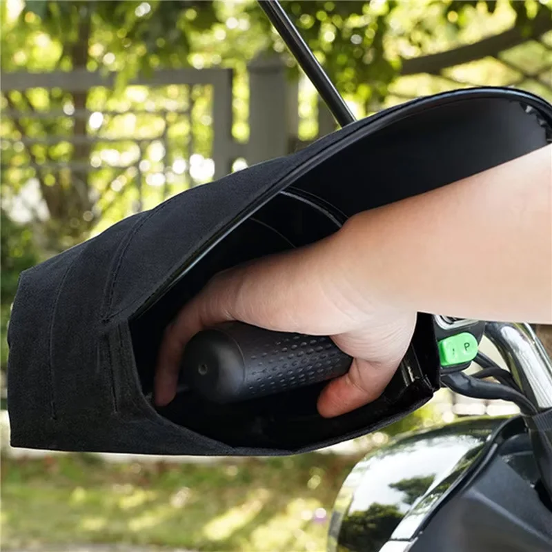 Motorcycle Handlebar Muffs Waterproof Windproof Hand Covers for All Weather Riding Sun Protection Bike Handlebar Gloves Winter thumbnail 5