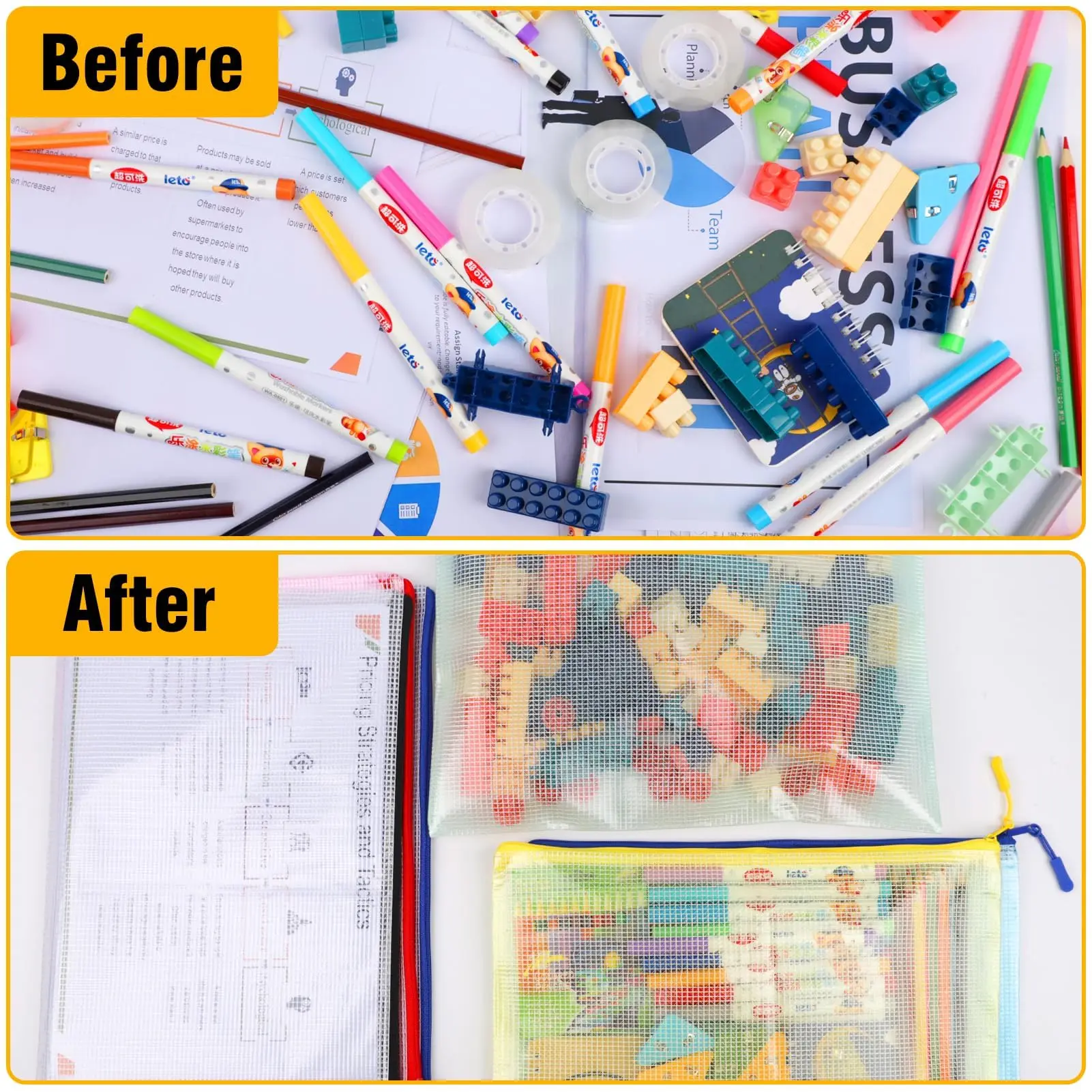 Zipper Documents Bag A4/A5 Plastic Folders A3 Transparent Waterproo File Organize Storage Bag School Office Stationery Supplies thumbnail 4