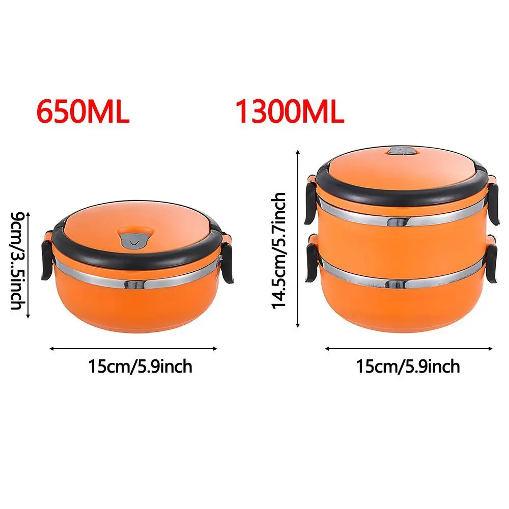 Hot Food Flask Stainless Steel Lunch Box Thermos Vacuum Insulated Trave Lunch Box thumbnail 5