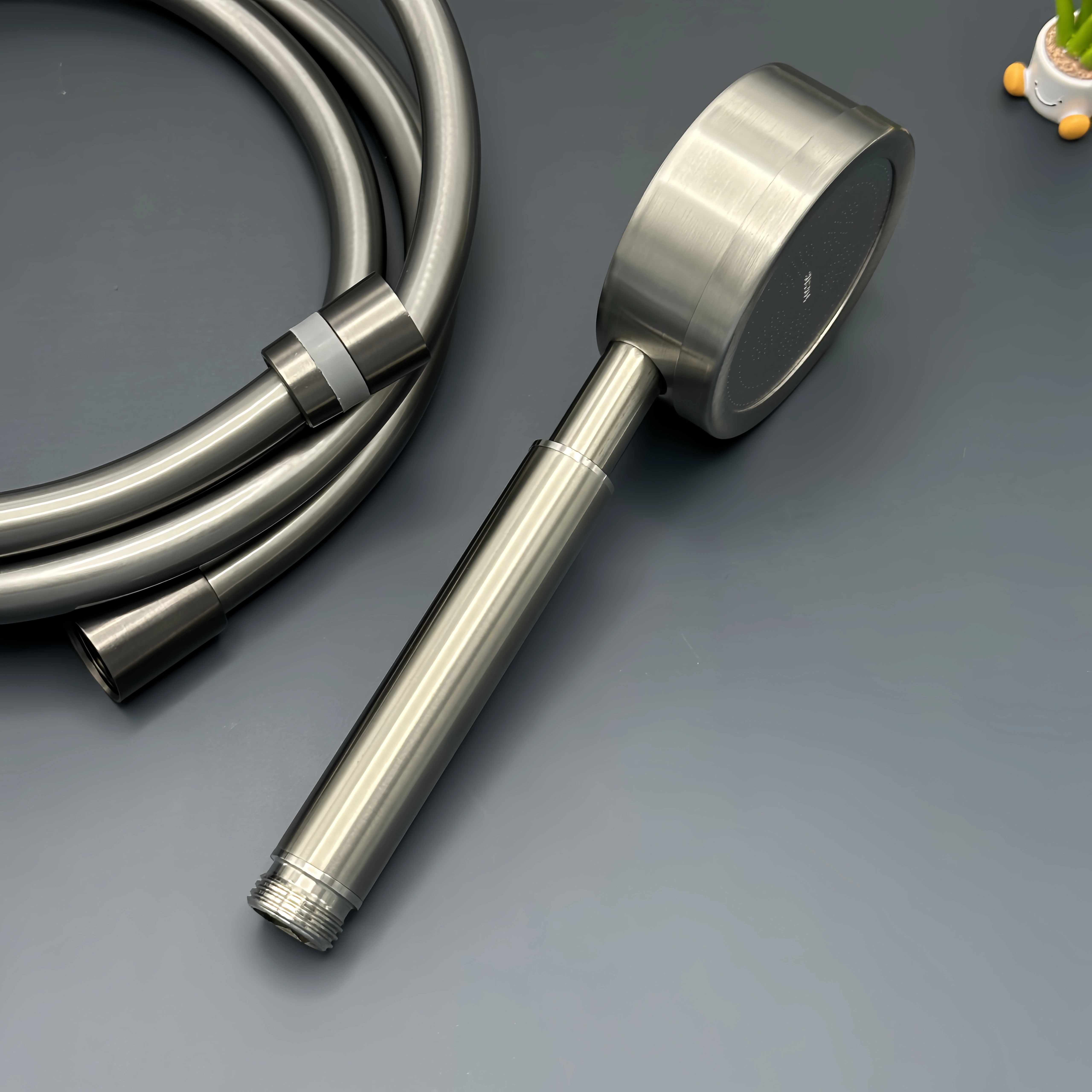 Metal Shower Head, Easy Install Handheld Shower Sprayer - DIY Replacement No Tools Needed, Universal Durable Bathroom Fixture thumbnail 3