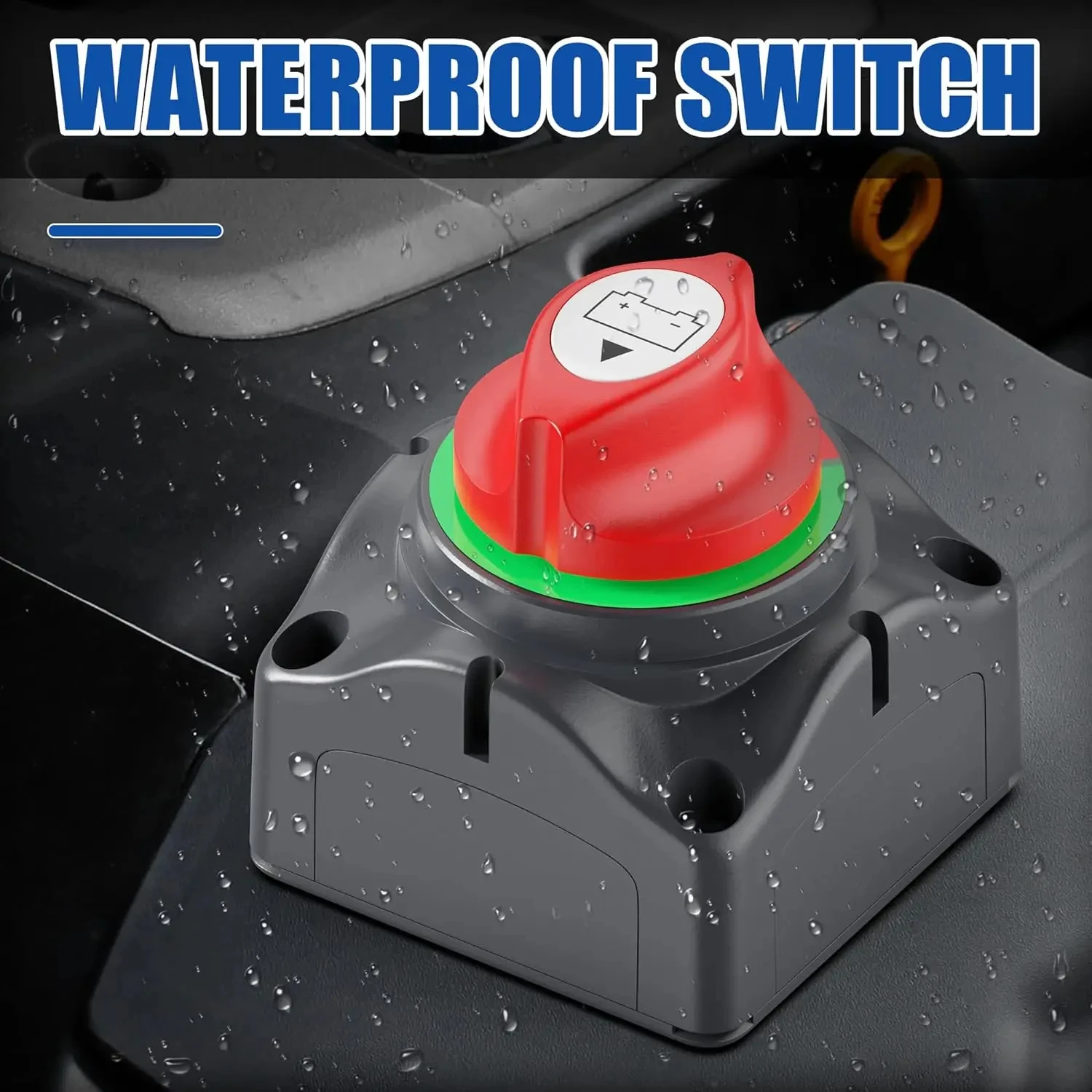 Car Battery Disconnect Switch 2 Position Automotive Marine Disconnect Switch CUT ON-OFF Rotary Switch For 12V-48V RV Marine Boat thumbnail 6