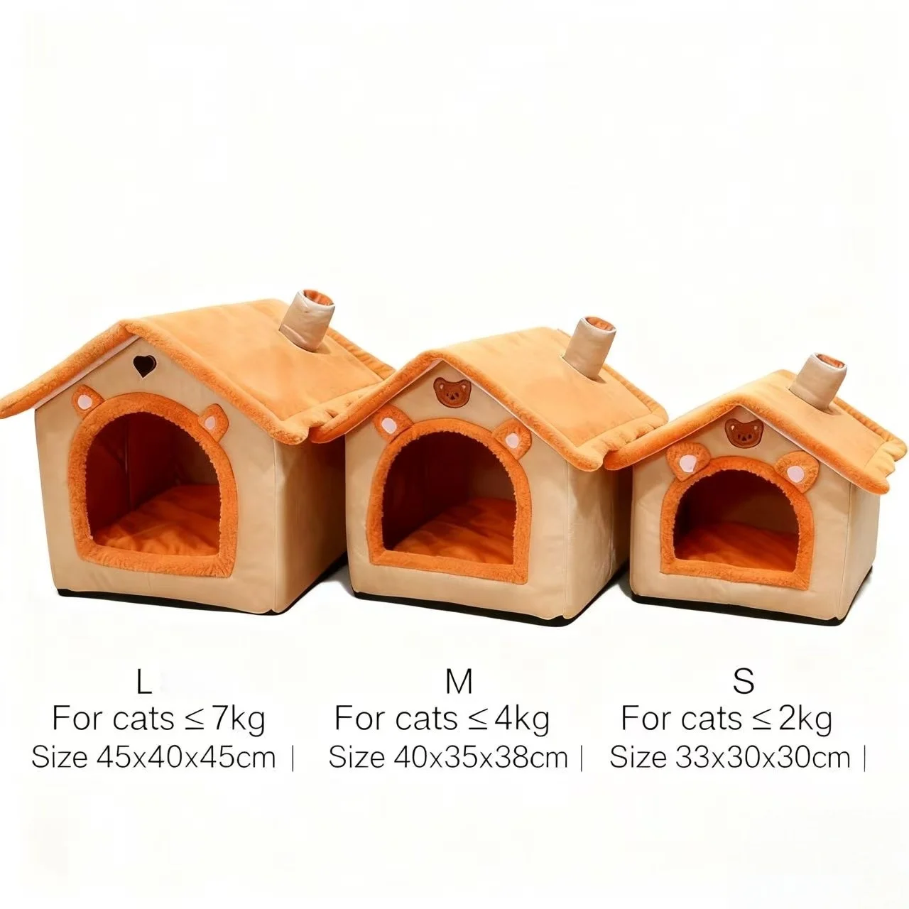 All Season Dog House Style Bed - Removable Washable Pet Bed for Small Dogs Teddy Winter Warm Cat Dog House thumbnail 6