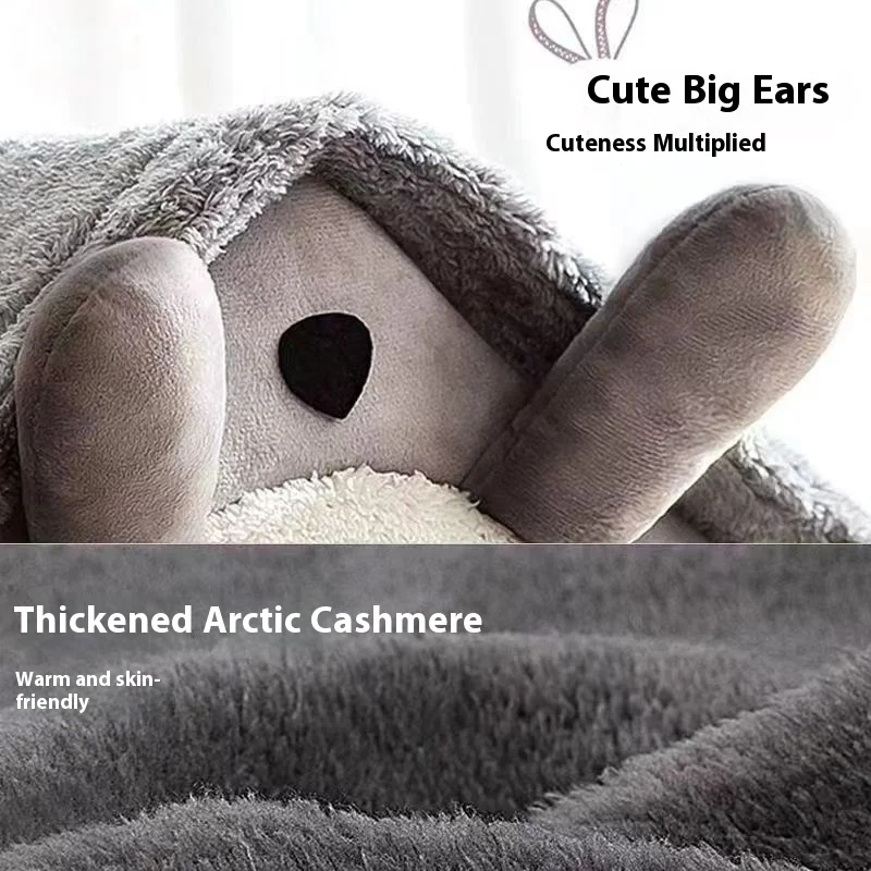 All Season Dog House Style Bed - Removable Washable Pet Bed for Small Dogs Teddy Winter Warm Cat Dog House thumbnail 3