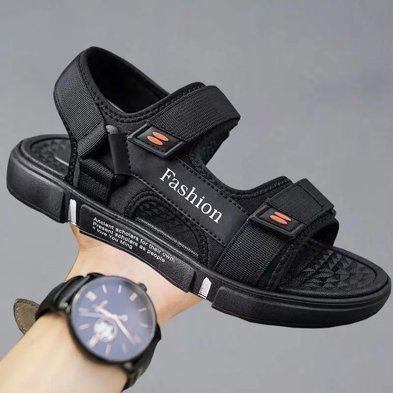 Men's Summer Lightweight Casual Sports Sandals Anti-slip Wear-resistant Driving Beach Shoes Comfortable Breathable PVC Upgraded thumbnail 2