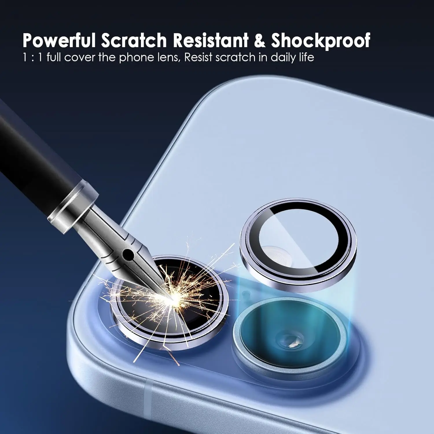 Aluminium Alloy Protector for iPhone 17 Camera Lens Protector iPhone17 HD Tempered Glass Cover Metal Lens Screen Protective Ring thumbnail 5
