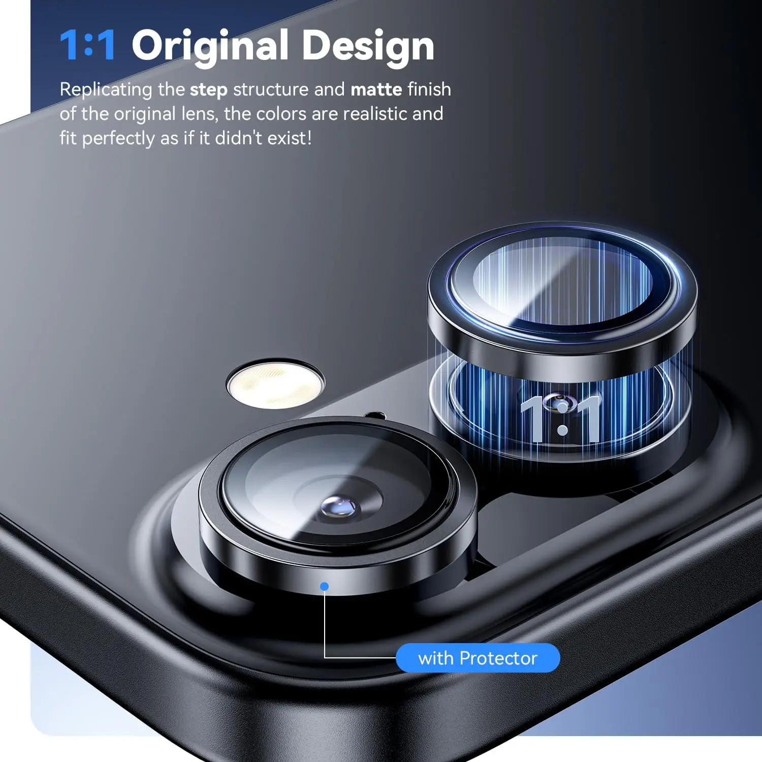 Aluminium Alloy Protector for iPhone 17 Camera Lens Protector iPhone17 HD Tempered Glass Cover Metal Lens Screen Protective Ring thumbnail 6