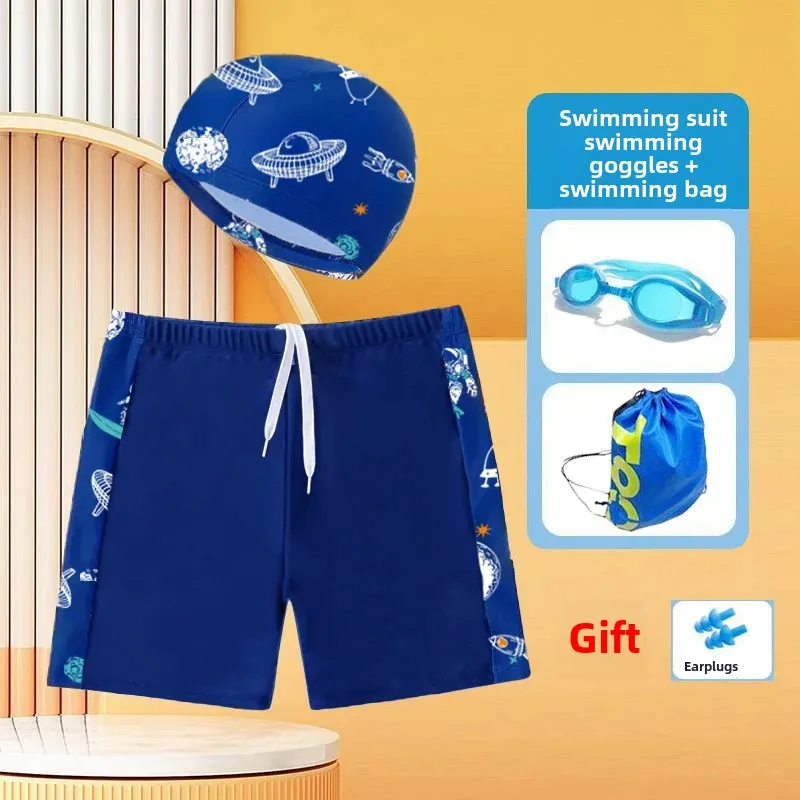 Quick Dry Swimming Trunks for Boys Small Medium Large Children's Swimwear Set Fat Baby Flat Angle Swim Shorts Kids' Bathing Suit thumbnail 4