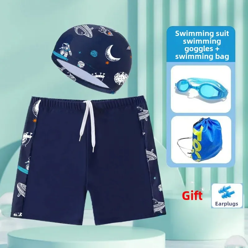 Quick Dry Swimming Trunks for Boys Small Medium Large Children's Swimwear Set Fat Baby Flat Angle Swim Shorts Kids' Bathing Suit thumbnail 3